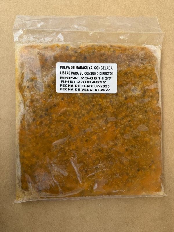 Pulpa de Maracuyá con Semilla SPF 1kg