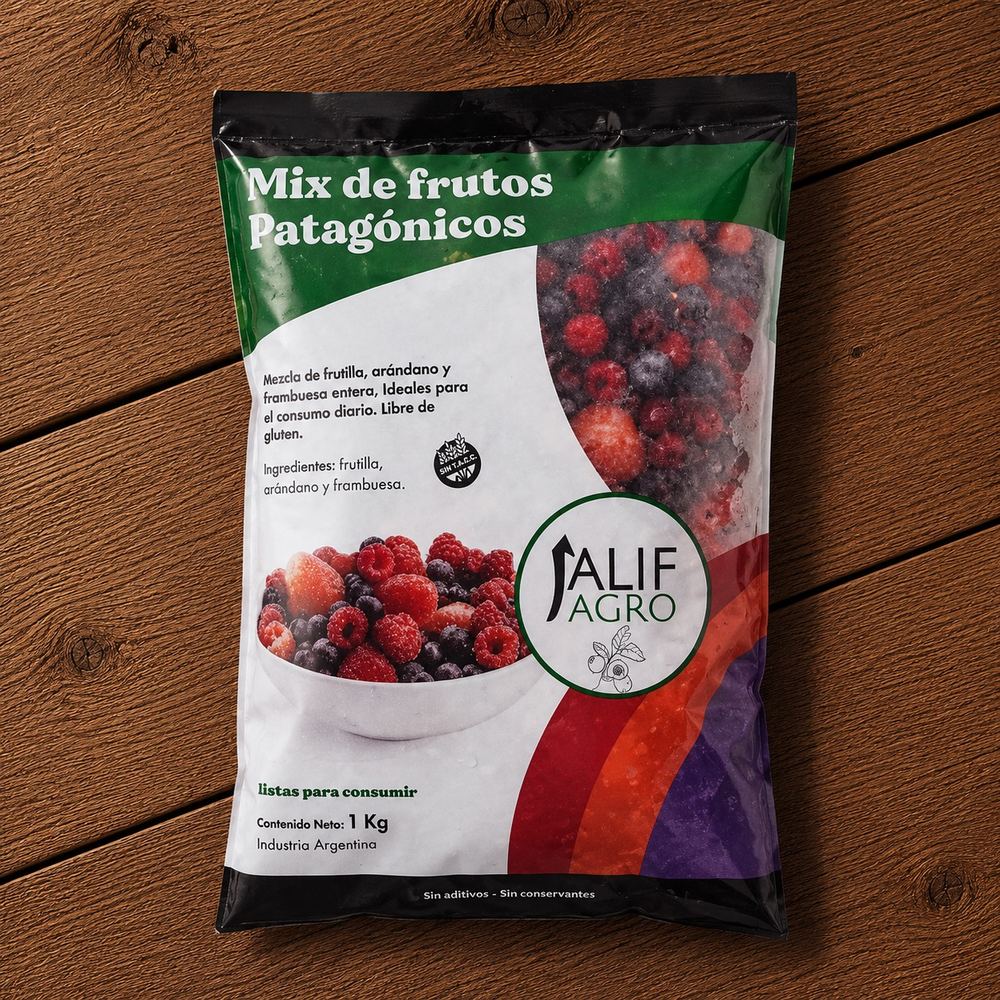 Mix Patagónico (Frutillas, frambuesas y arándanos) Alif 1kg
