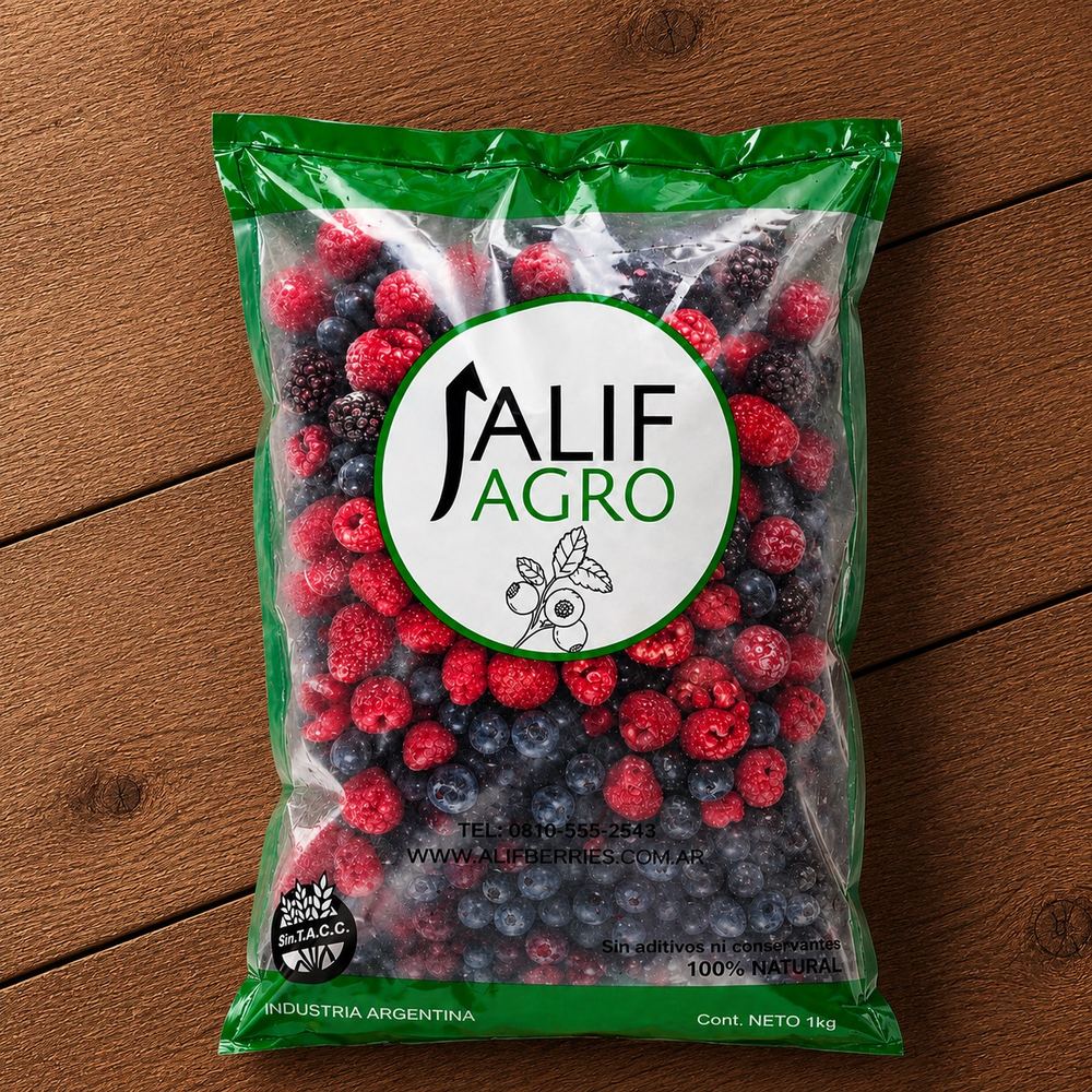Mix Frutos Rojos (Arándanos, frambuesas y moras) Alif 1kg